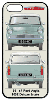 Ford Anglia 105E Deluxe Estate 1961-65 Phone Cover Vertical